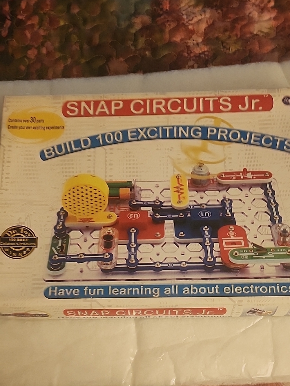 Snap Circuits Jr. Kids Electronics Kit – Blue, Yellow, Red Set